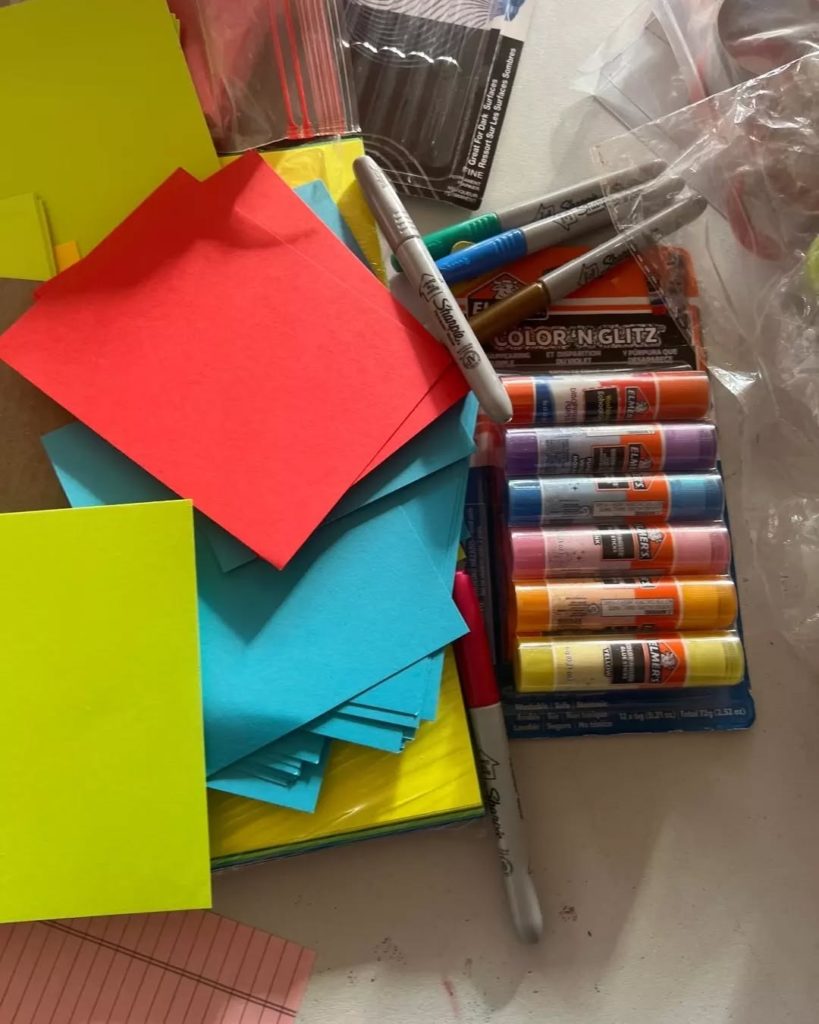 Supplies 1 World Art Break Day